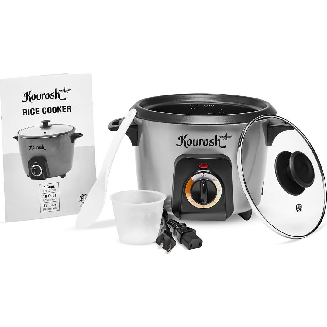 Olla Arrocera Automática YEDI KOUROSH 4 Tazas Acero Inoxidable