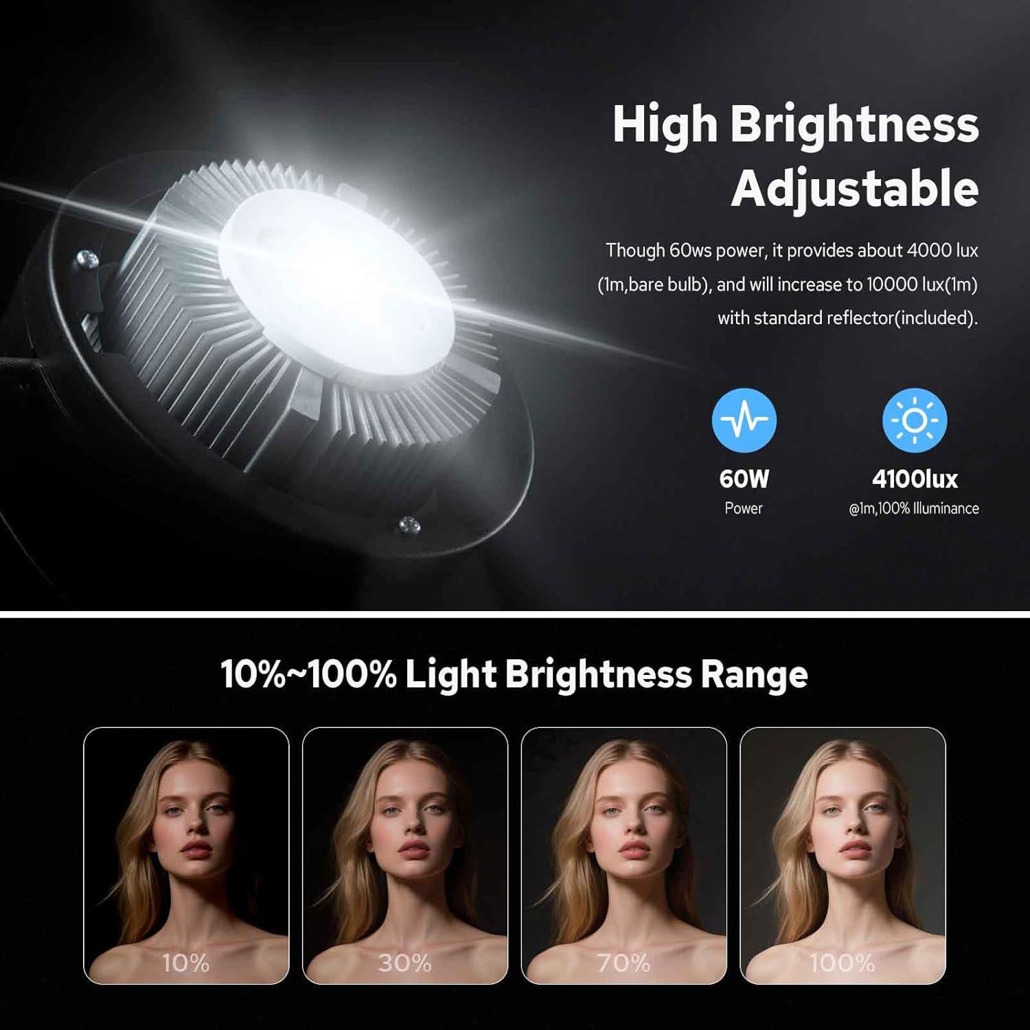 Luz de Video LED Godox SL60W 60W 5600K Control Remoto