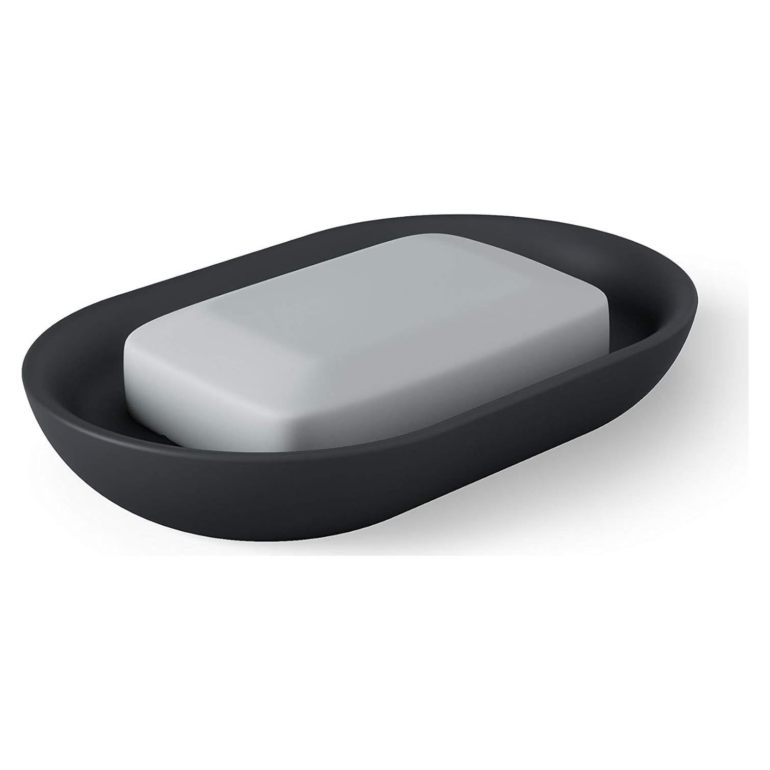 Plato de Jabón Ovalado Umbra Junip Negro 13.81x8.74cm