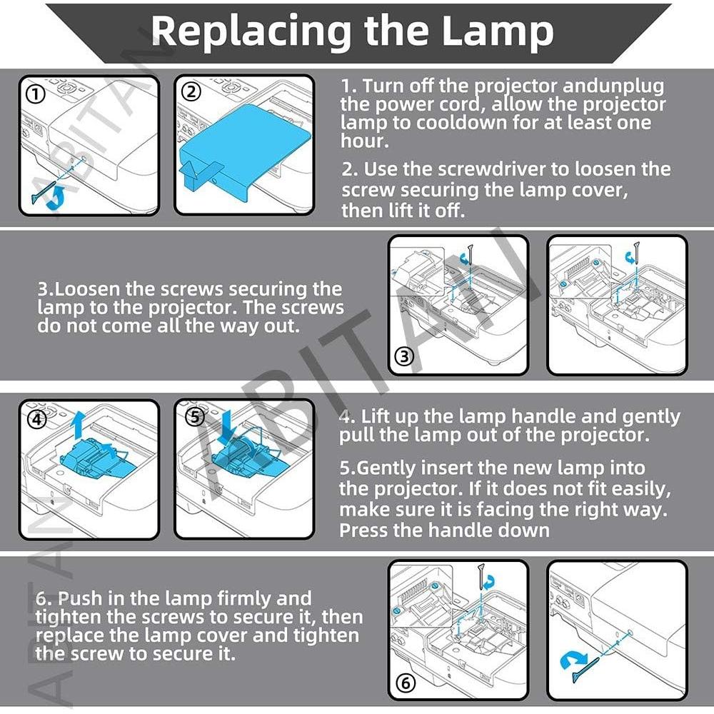 Lámpara de proyector ABITAN ELPLP49 4000h 2000 lúmenes