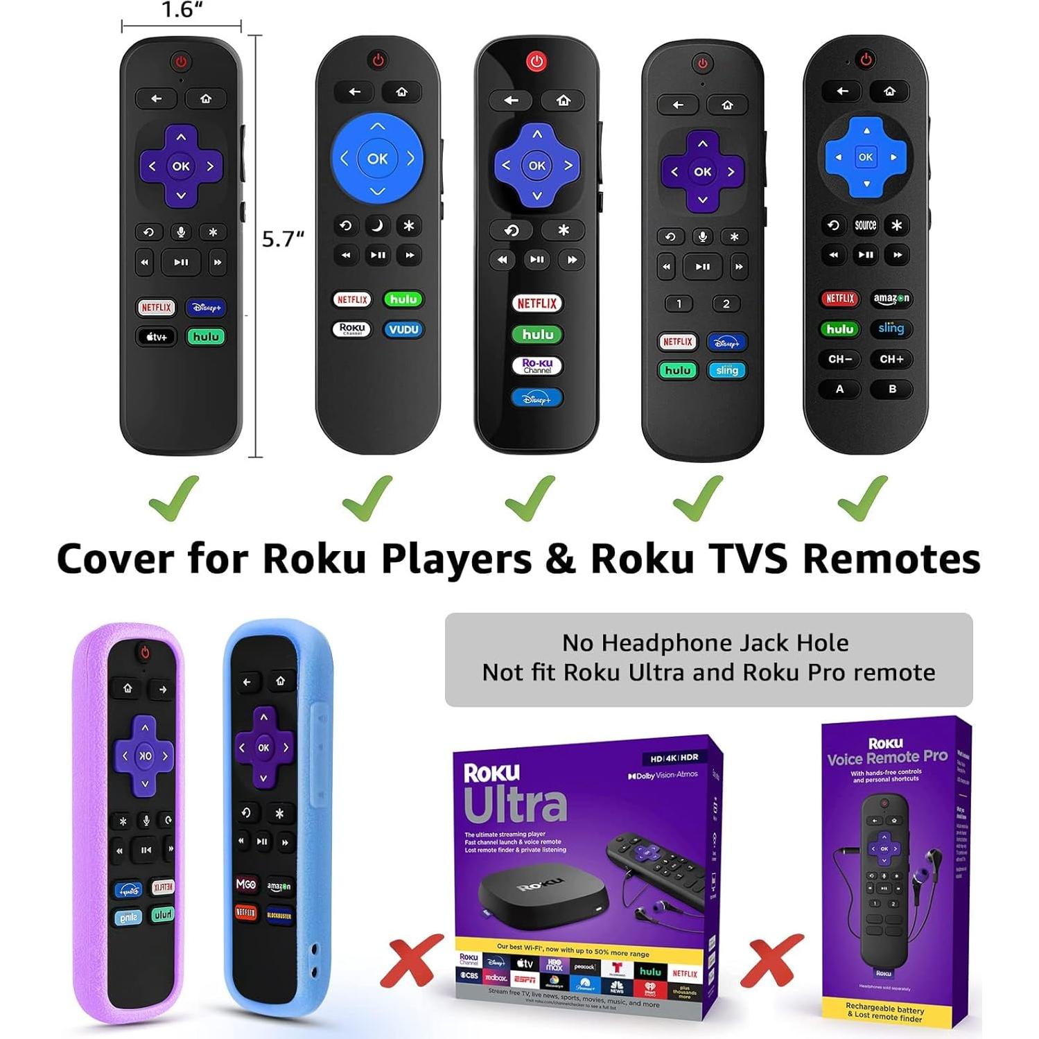Funda Protectora Universal para Control Remoto Roku - SOTATOO