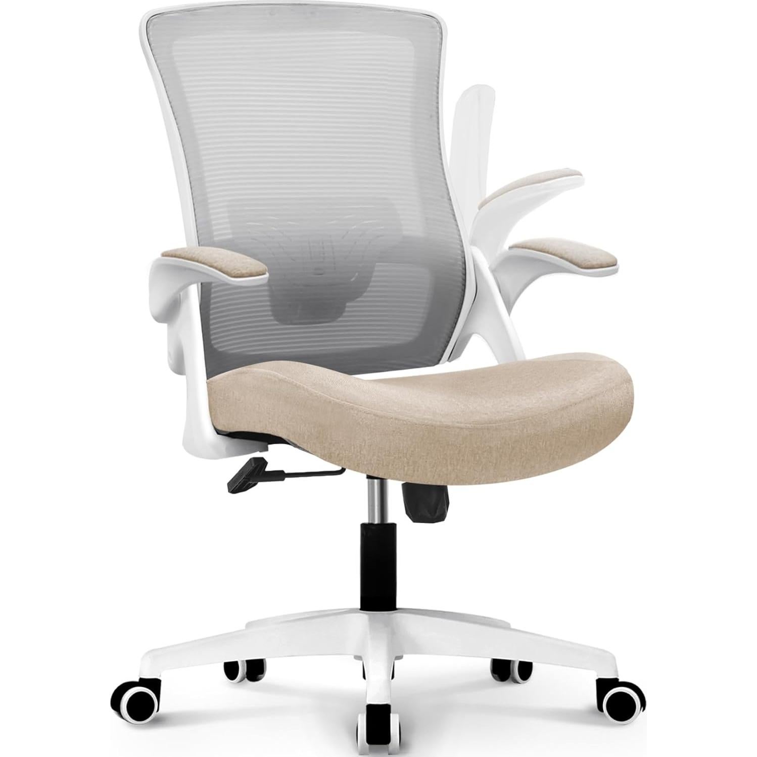 Silla de Oficina NEO Ergonomica Respaldo Alto Malla Beige