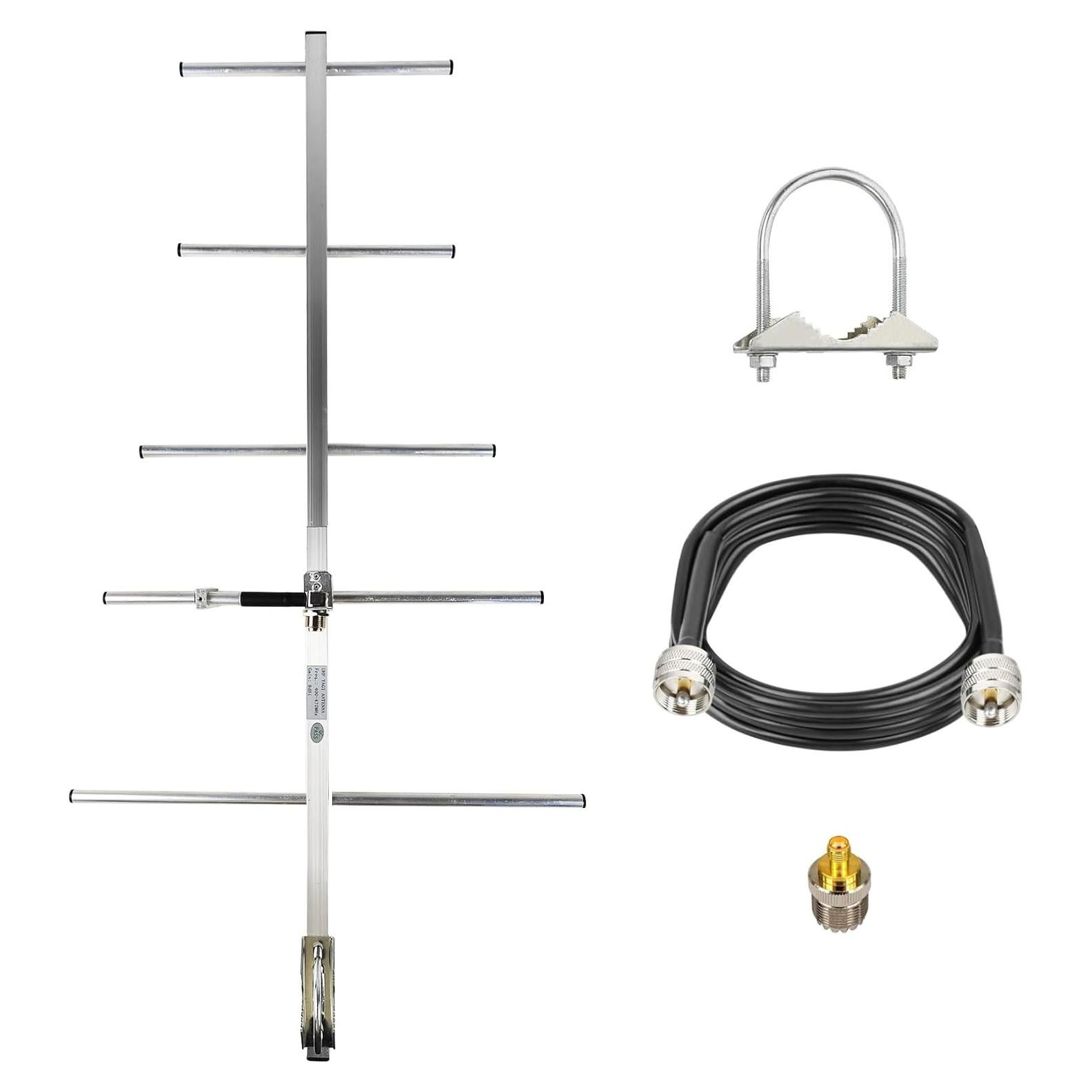 Antena Yagi UHF 400-470MHz HzFitInc 9dBi 5 Elementos