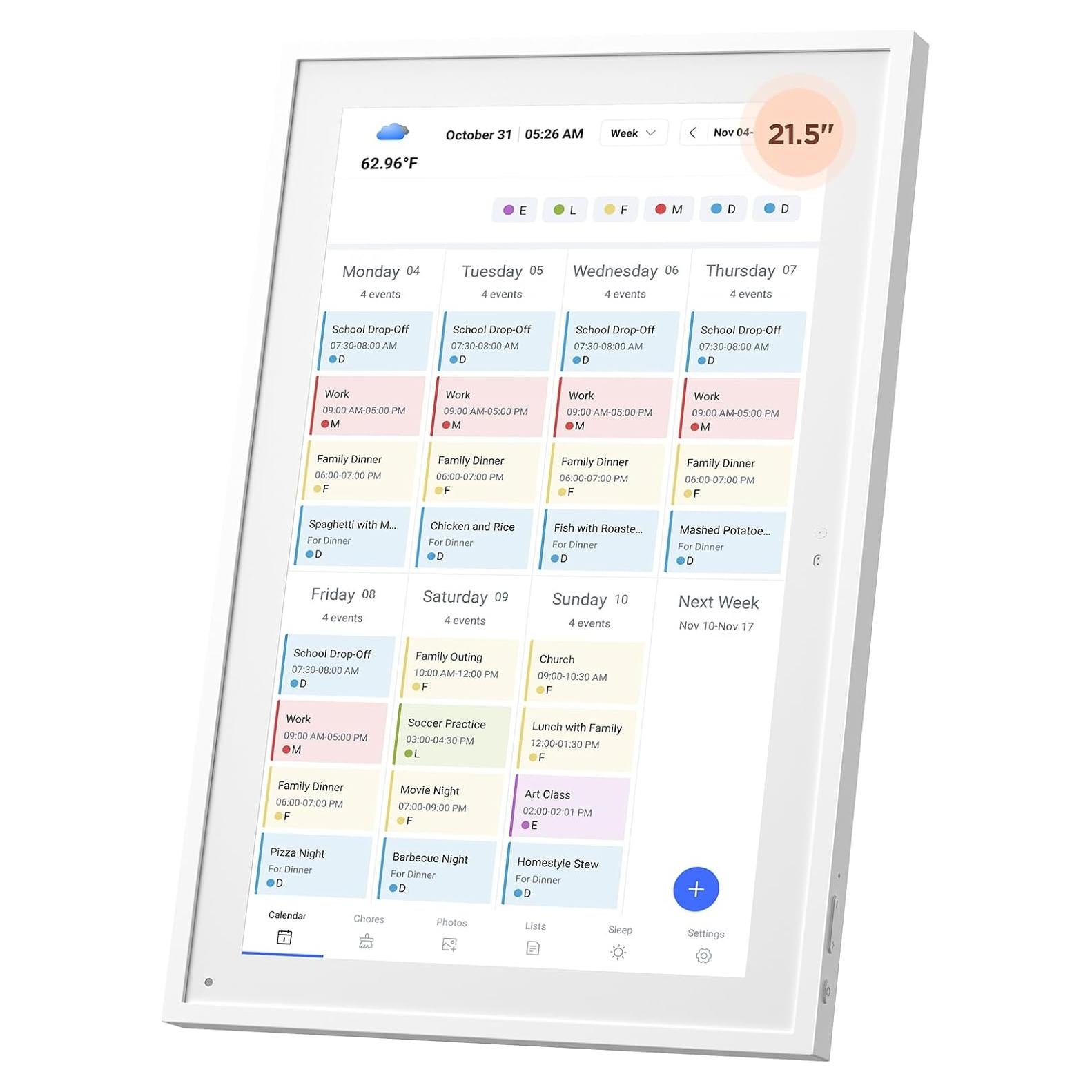 Calendario Digital Inteligente Mezed 54.61 cm - Pantalla Táctil HD