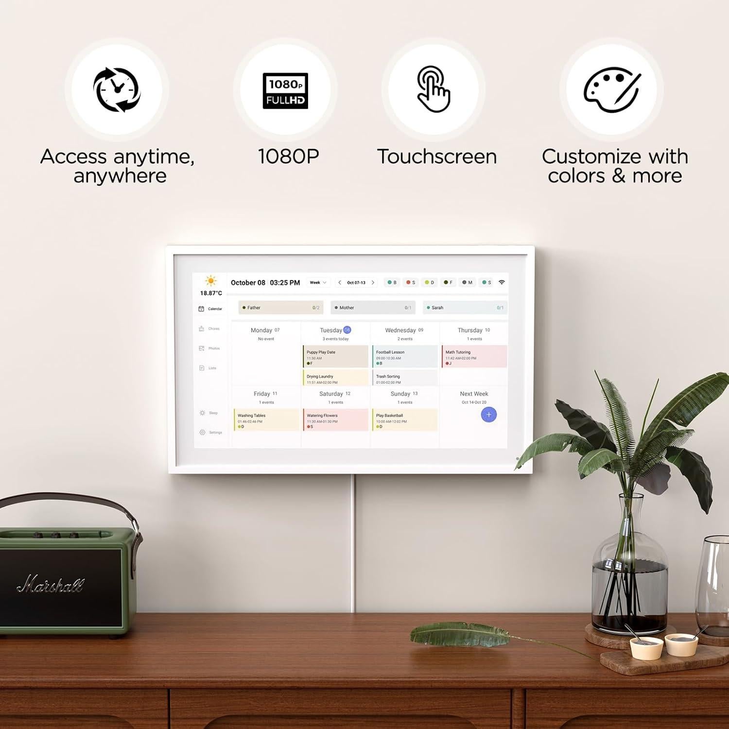 Calendario Digital Inteligente Mezed 54.61 cm - Pantalla Táctil HD