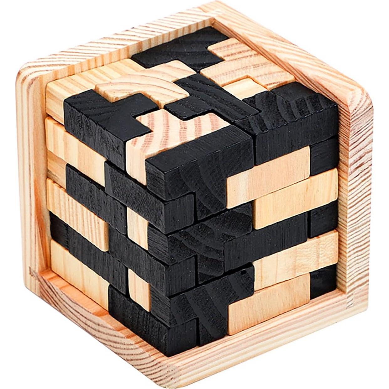 Rompecabezas de Madera 3D AHYUAN en Forma de T - Juguete Educativo