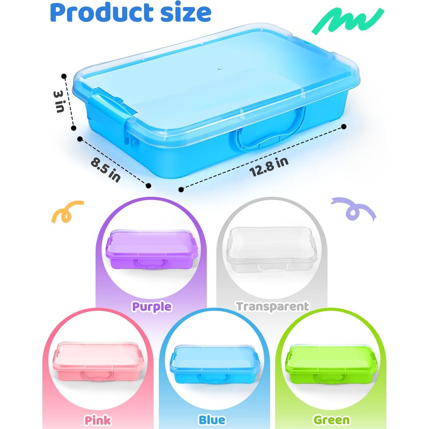 Bandeja de Arena Sensorial Portátil Sikmcle 33x21.6cm Azul