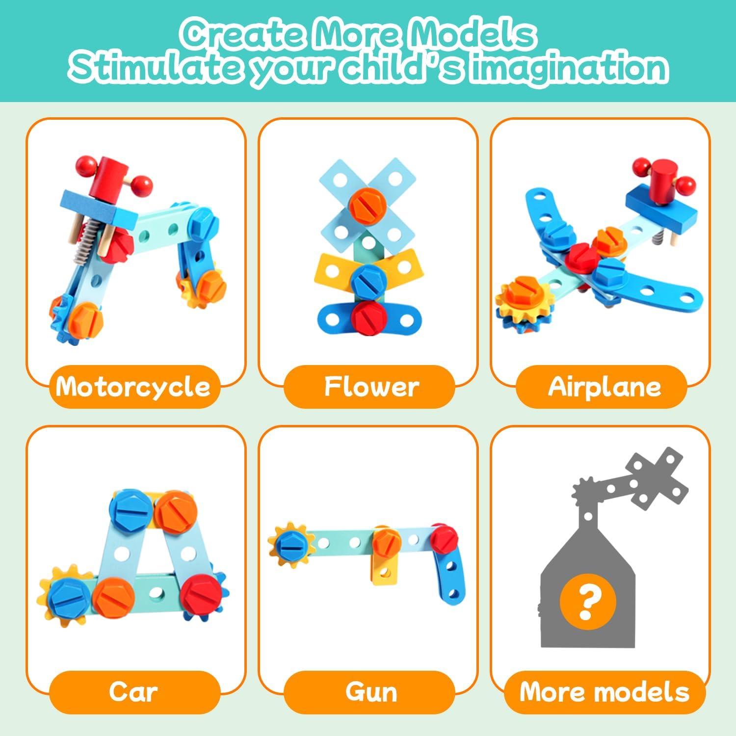 Juego de Herramientas Montessori GAIETYDIY 33 Piezas para Niños