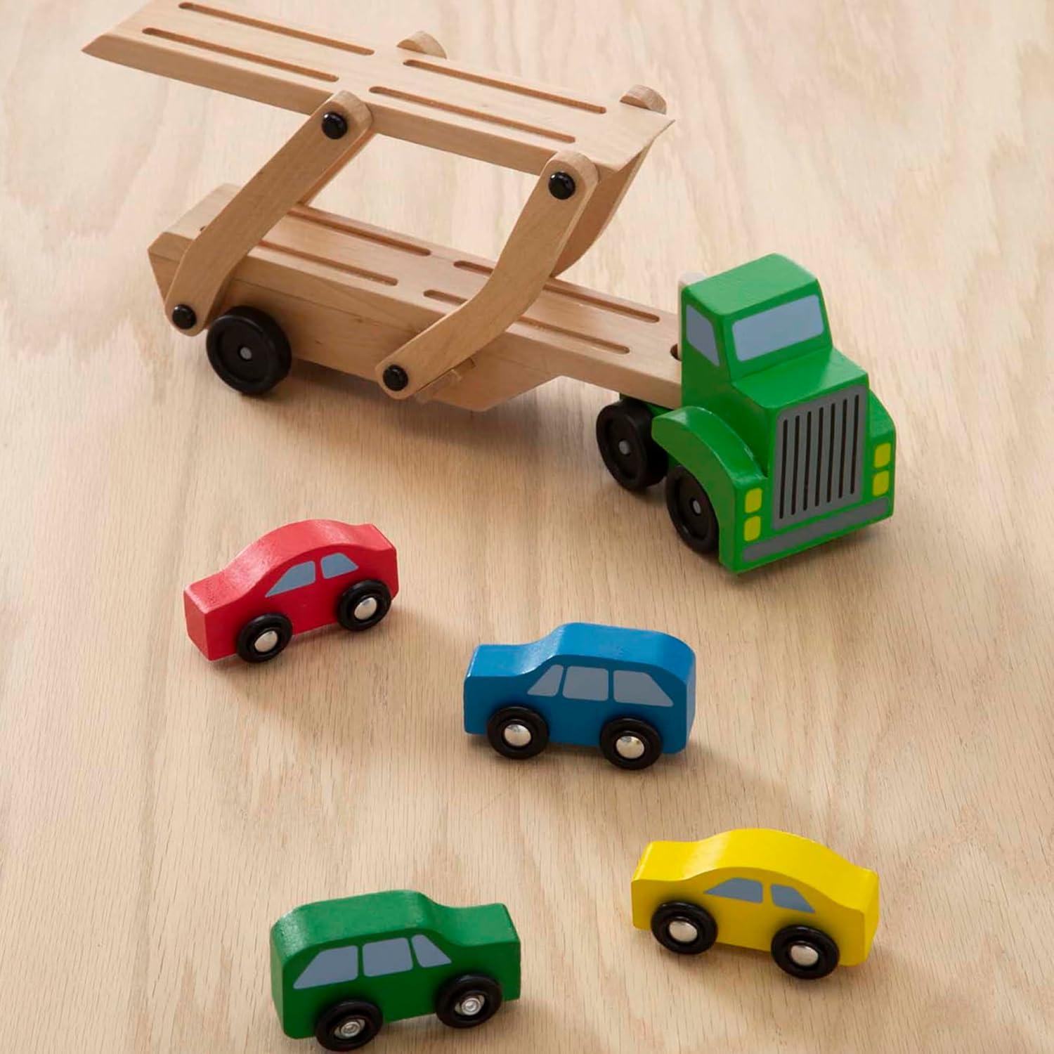 Camión Transportador de Autos Melissa & Doug 35.4x18.5 cm
