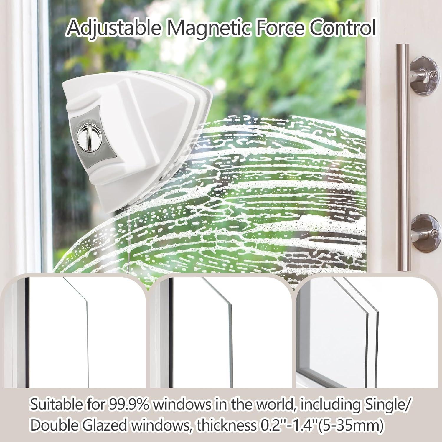 Limpiador de Ventanas Magnético Mitclear 15.5cm Ajustable