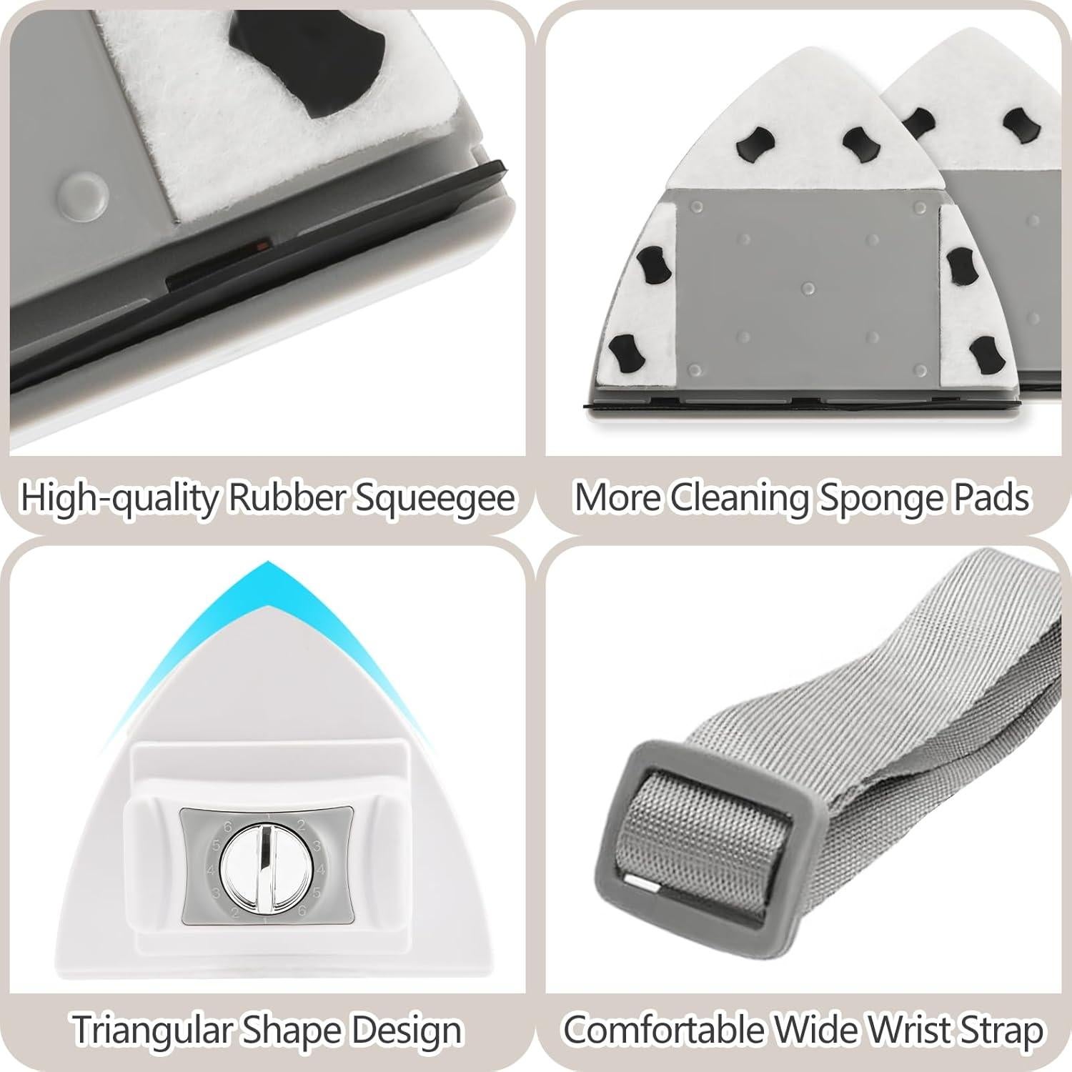 Limpiador de Ventanas Magnético Mitclear 15.5cm Ajustable