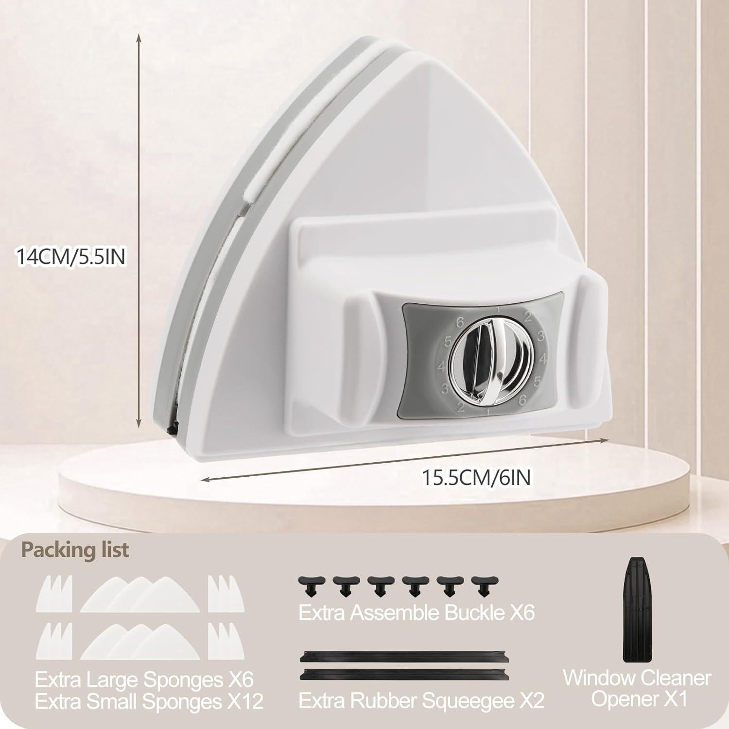 Limpiador de Ventanas Magnético Mitclear 15.5cm Ajustable