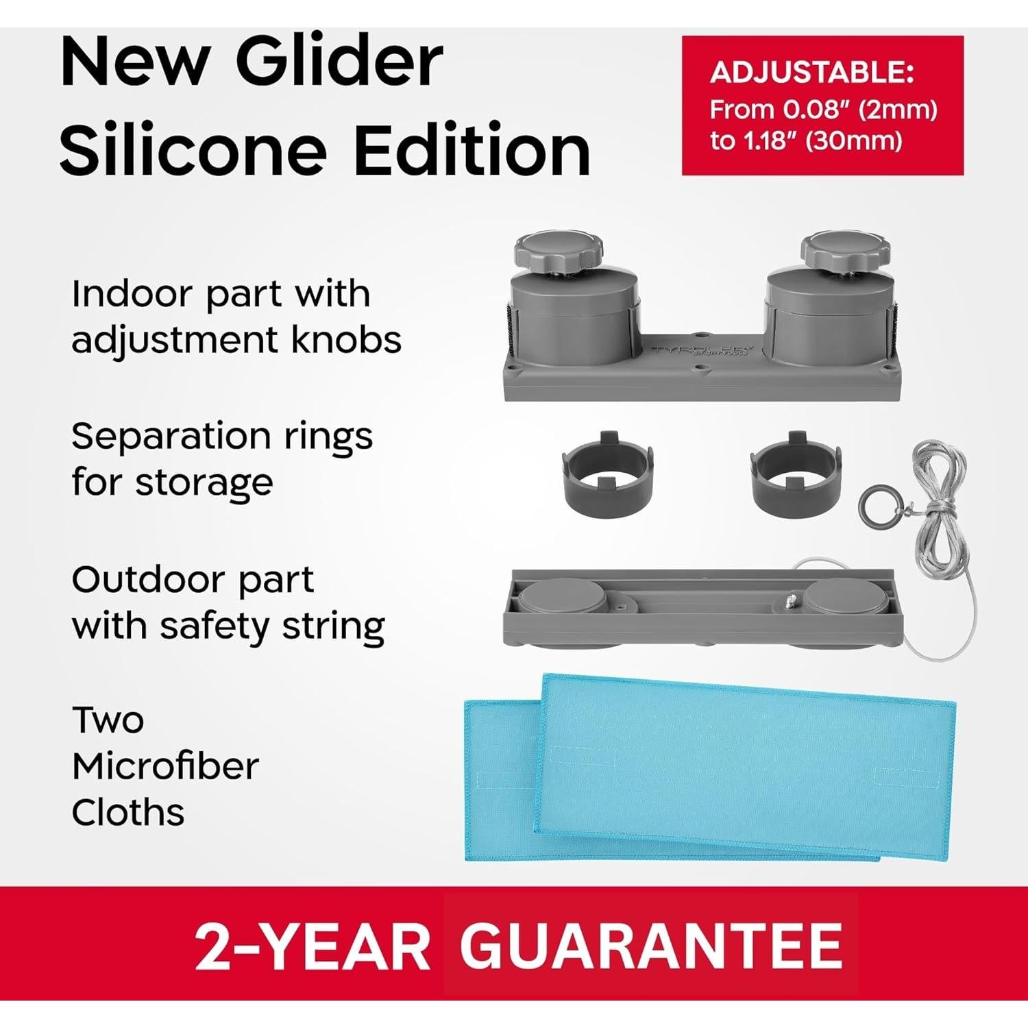 Limpiador de Ventanas Magnético Tyroler R-2 AFC 0.25-3.05cm