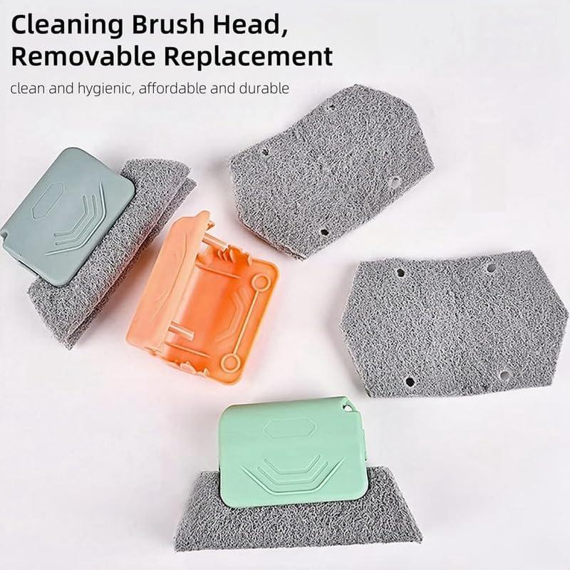 Limpiador de Rieles de Ventana PETUPS 2 Piezas Rosa y Gris