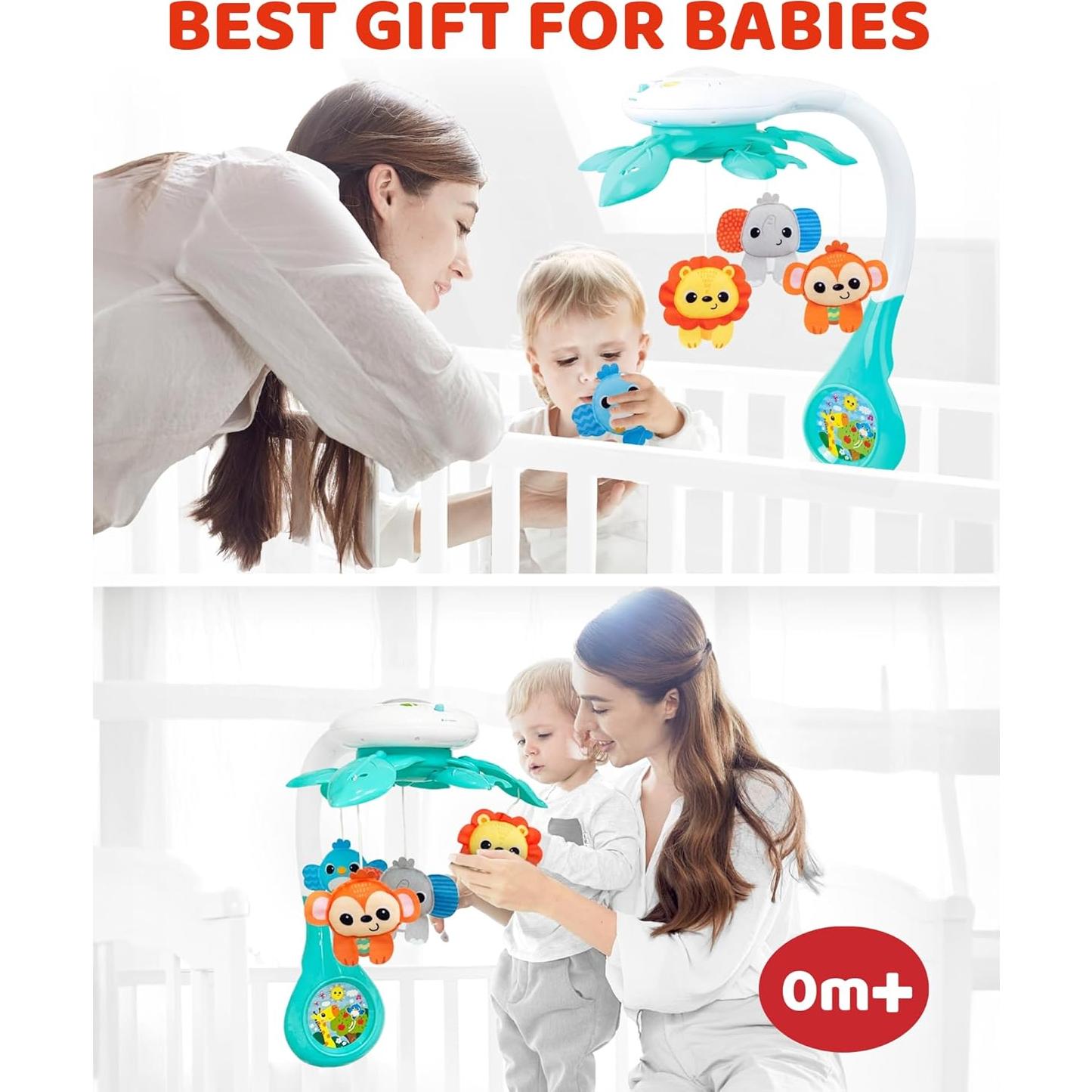 Móvil Musical para Cuna KiddoLab 2025 con Proyector y Música