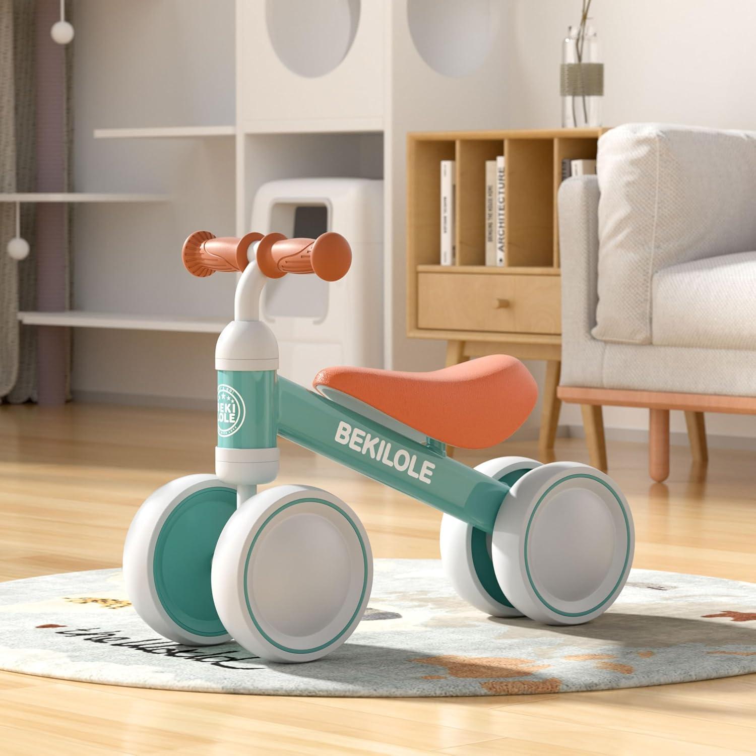 Bicicleta de Equilibrio BEKILOLE para Bebés 12-24 Meses Verde