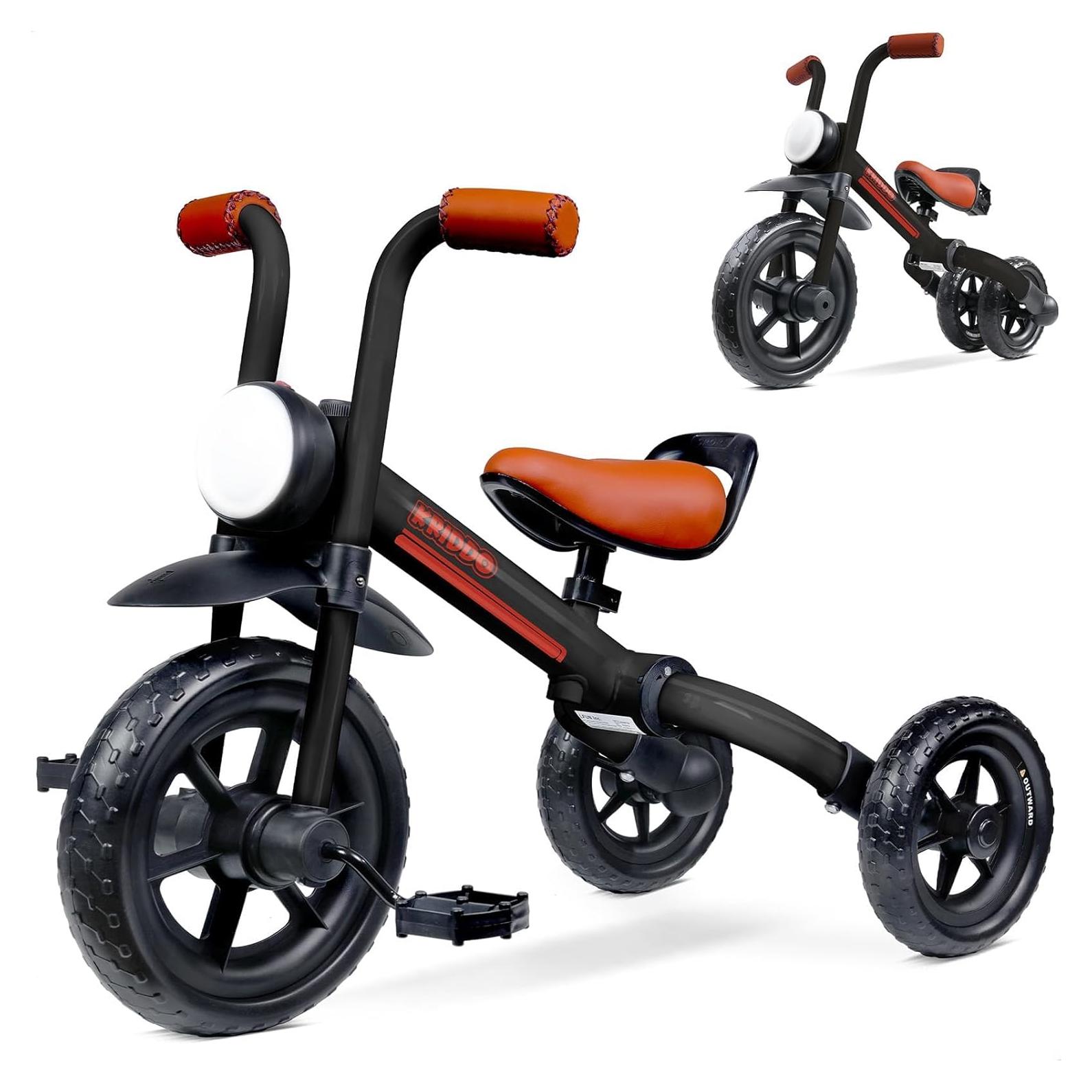 Bicicleta de Equilibrio 2-en-1 KRIDDO para Niños 2-5 Años