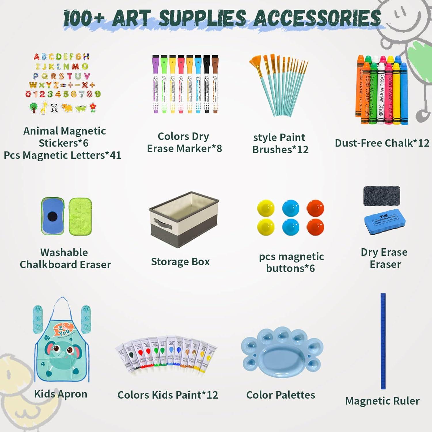 Juego de Accesorios de Arte SUNFATT para Caballete Niños