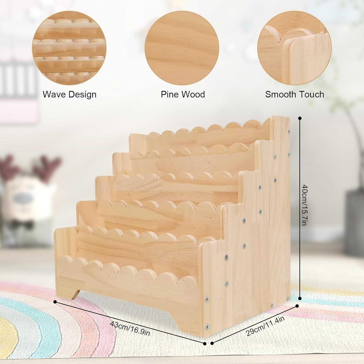 Estante de Libros Infantil ElasignShopo 5 Niveles Madera 42.9x29x39.9 cm