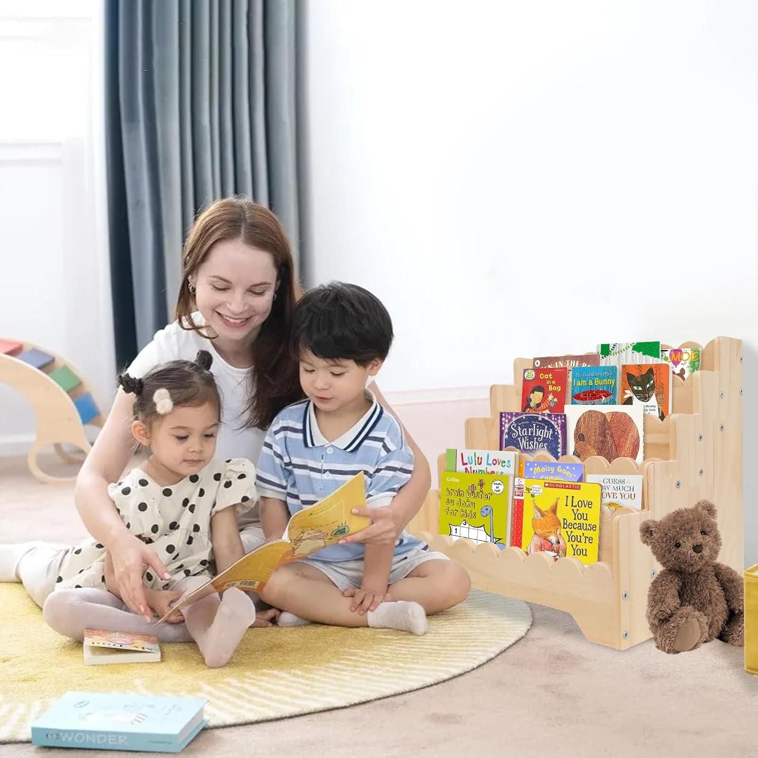 Estante de Libros Infantil ElasignShopo 5 Niveles Madera 42.9x29x39.9 cm