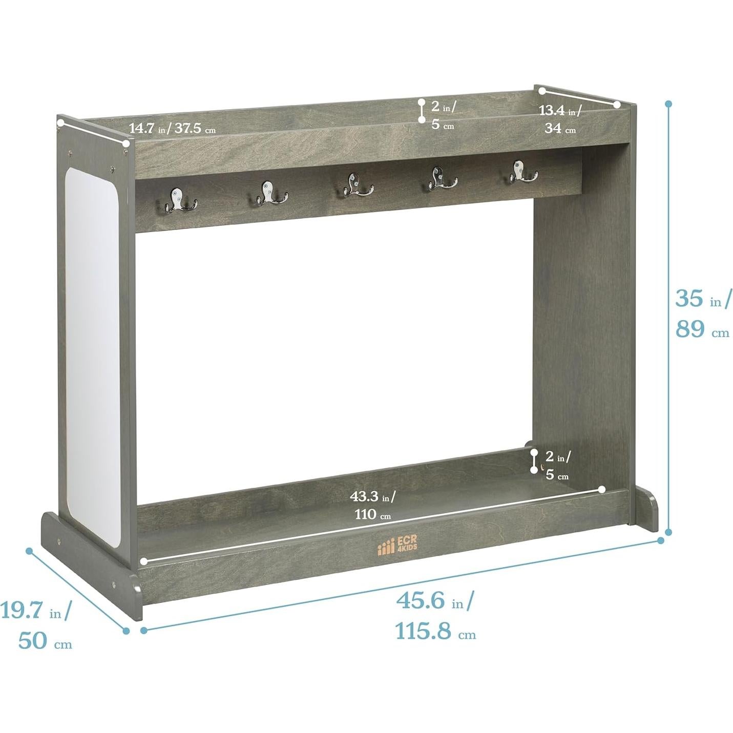 Isla de Disfraces ECR4Kids Lavado Gris 115.8x50x88.9 cm