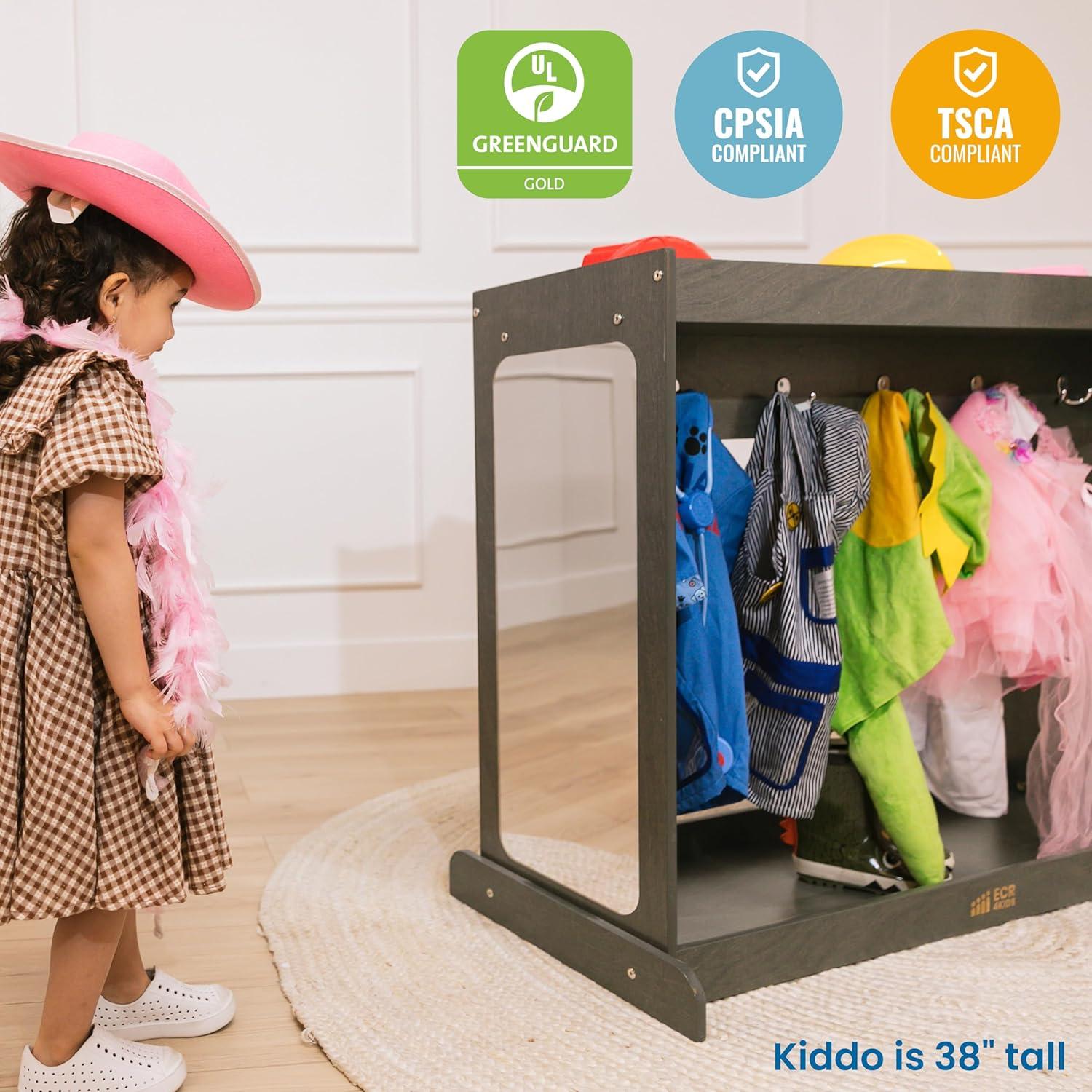Isla de Disfraces ECR4Kids Lavado Gris 115.8x50x88.9 cm
