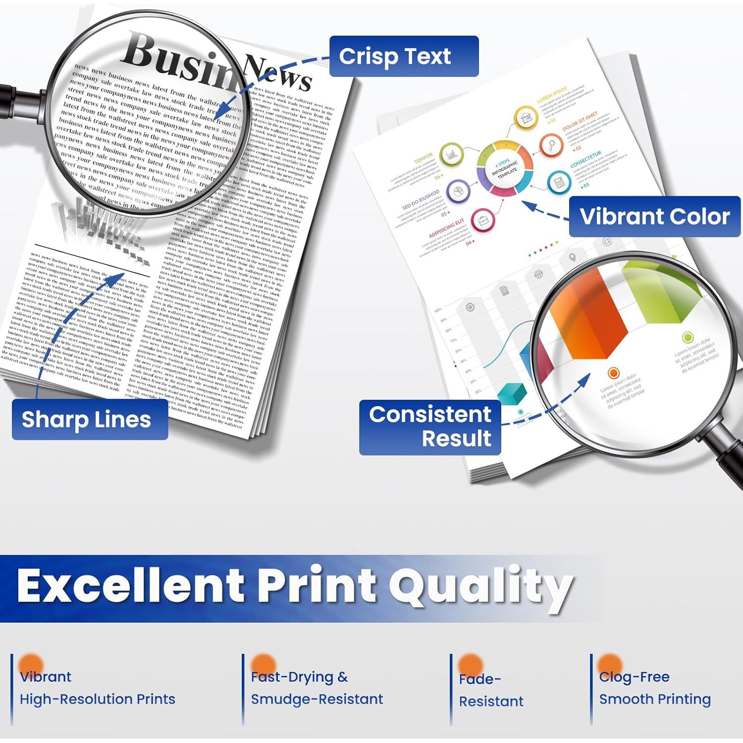 Cartucho de Tóner TN229XL Compatible Brother 4 Pack Alto Rendimiento