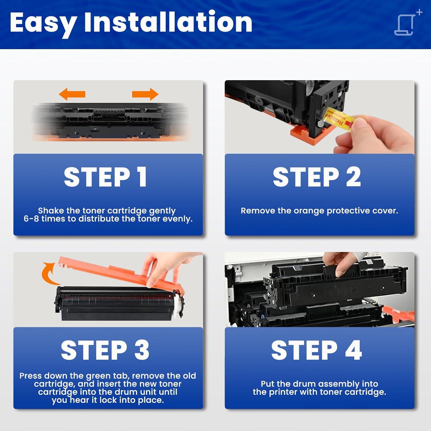 Cartucho de Tóner TN229XL Compatible Brother 4 Pack Alto Rendimiento