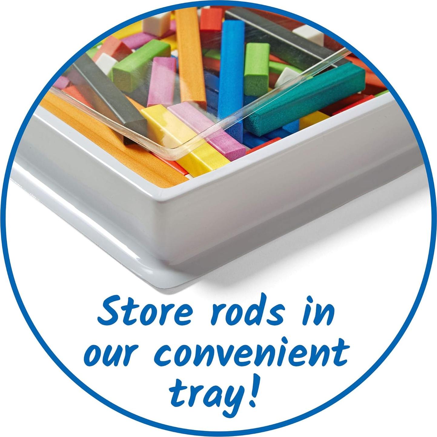 Barras Cuisenaire de Plástico hand2mind - Juego de 74 piezas