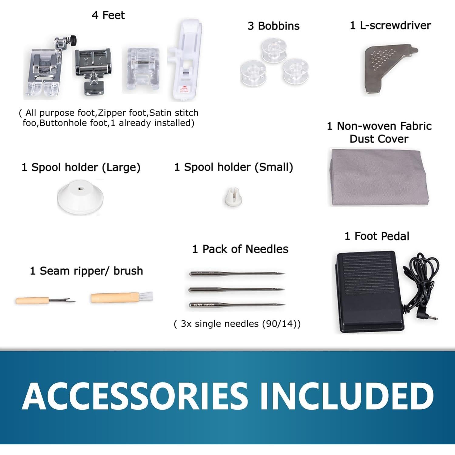 Millepunti MHP30 Máquina de Coser Computarizada 40 Puntadas