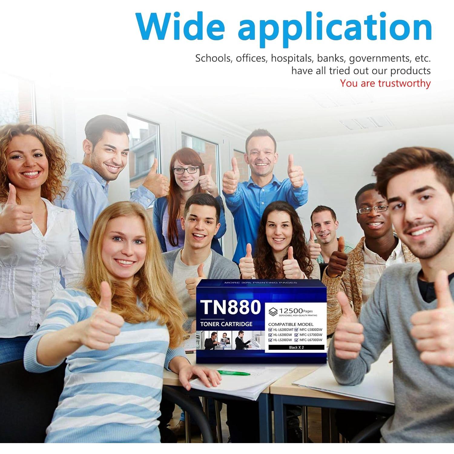 Cartucho de Tóner Negro TN880 Brother Alta Capacidad 2-Pack