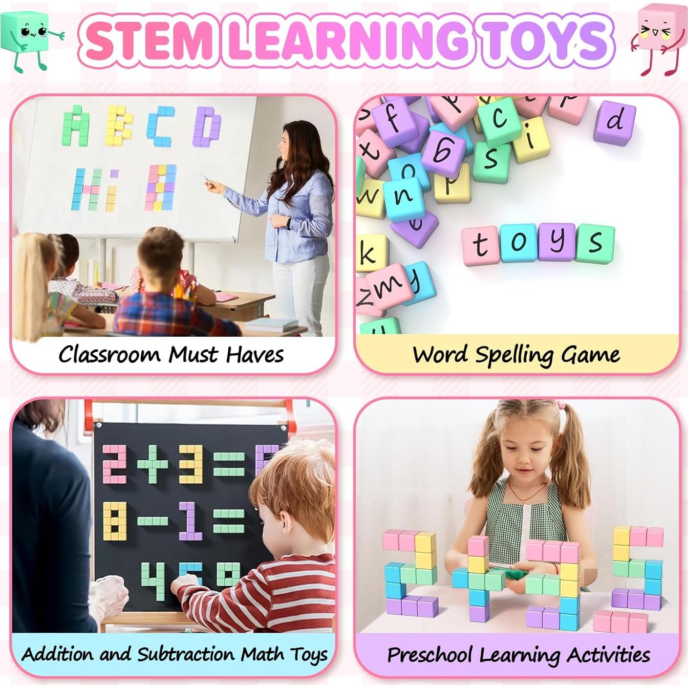 Bloques Magnéticos KAEILORU 35PCS para Niños 1-3 Años