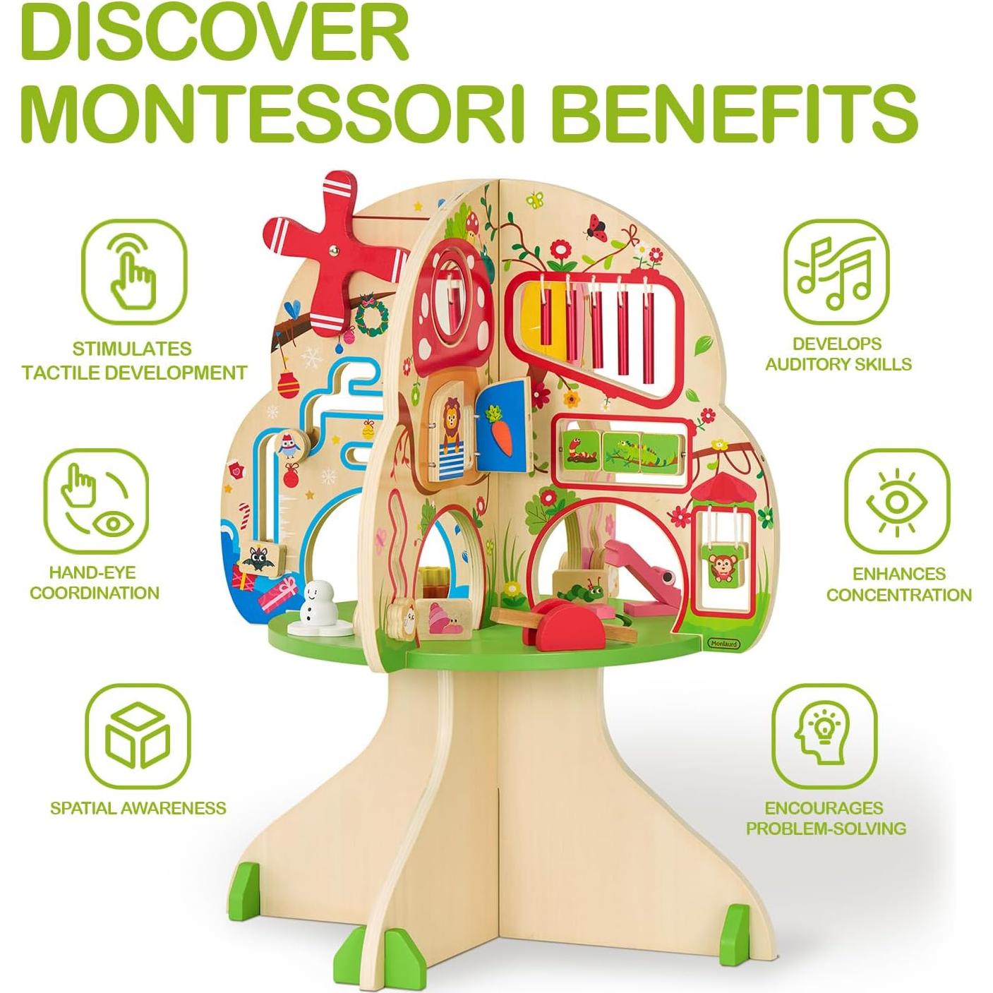 Centro de Actividades de Madera Monlúrd Montessori Árbol 4 Estaciones