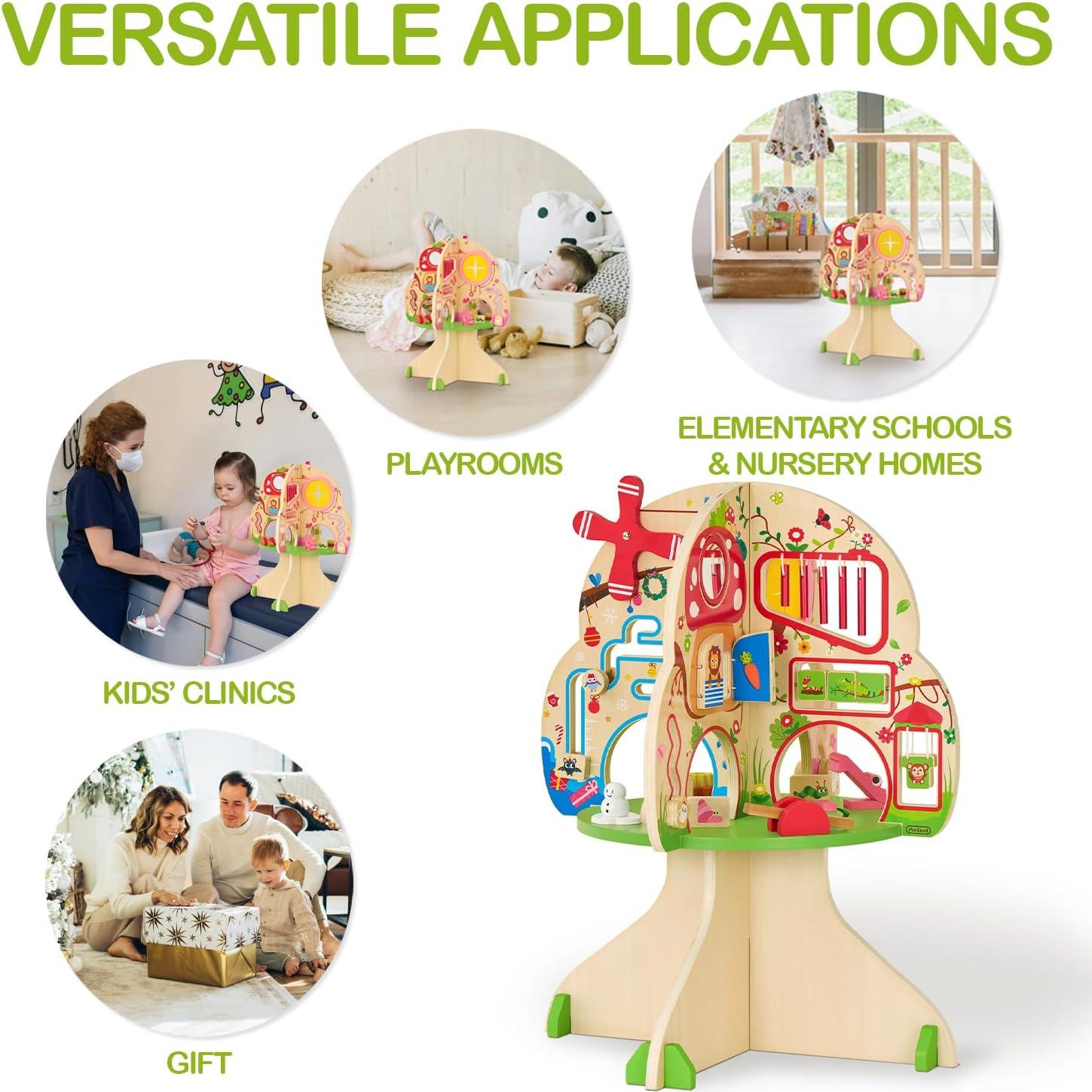 Centro de Actividades de Madera Monlúrd Montessori Árbol 4 Estaciones