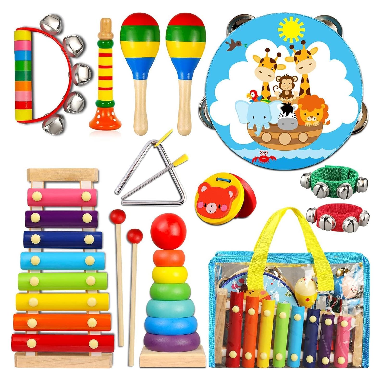 Set de Instrumentos Musicales LOOIKOOS para Niños 1-3 Años