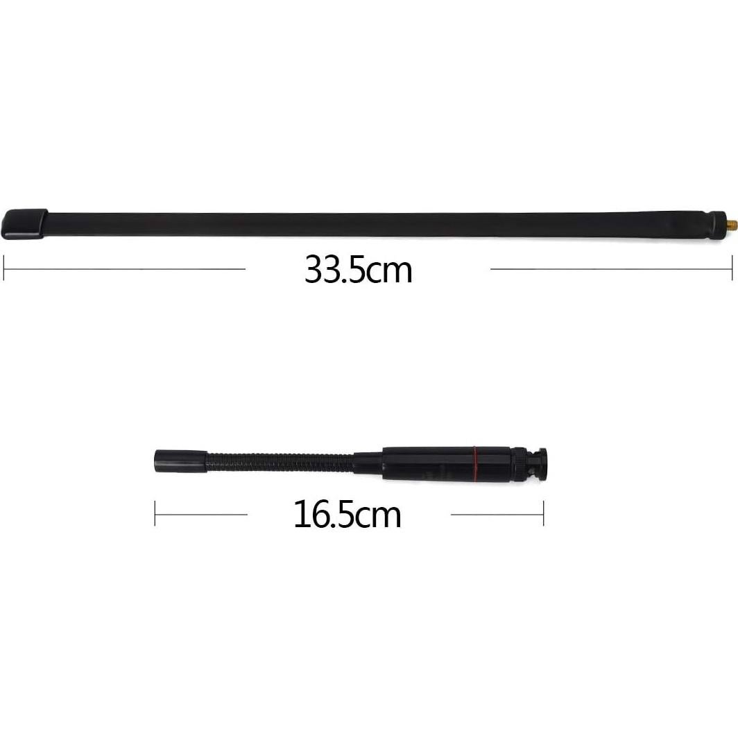 Antena Plegable BNC TWAYRDIO 47.5cm 144/430MHz para Radio