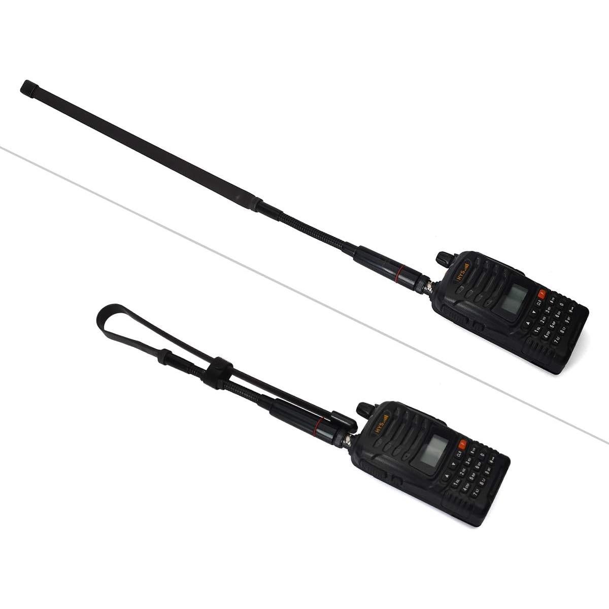Antena Plegable BNC TWAYRDIO 47.5cm 144/430MHz para Radio