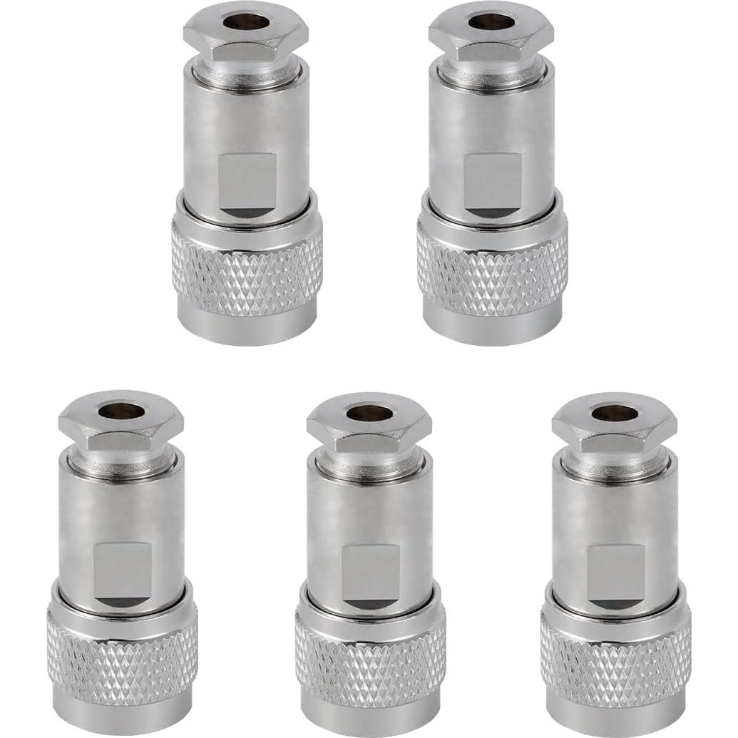 5 Conectores Macho PL-259 POBADY 50 Ohm para RG58 RG400