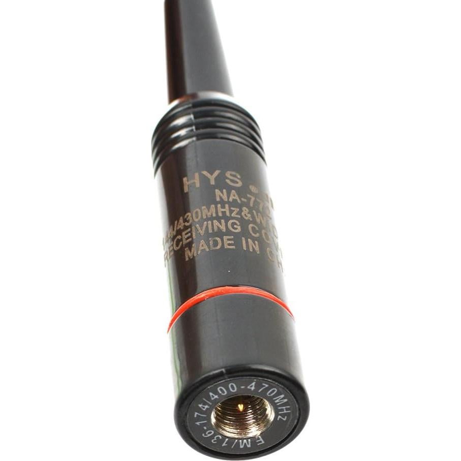 Antena Doble Banda HYS SMA Macho 40cm 144/430MHz para Radio