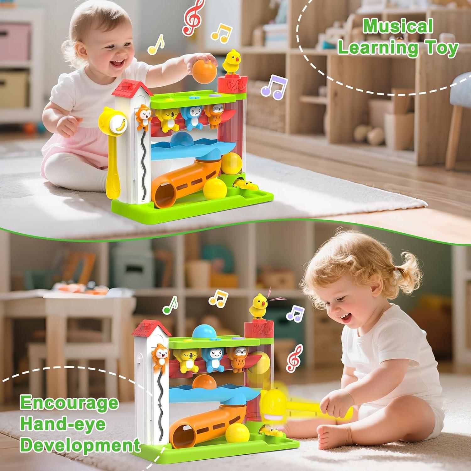 Juguete Musical Interactivo Verde para Niños 1-2 Años