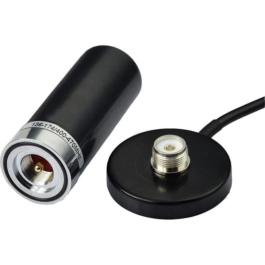 Antena Banda Dual TengKo HH-N2RS 400-470MHz VHF UHF con Base Magnética