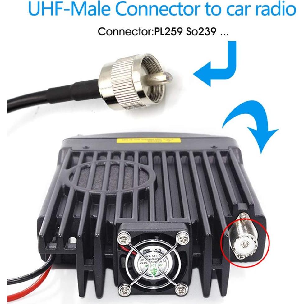 Antena Banda Dual TengKo HH-N2RS 400-470MHz VHF UHF con Base Magnética