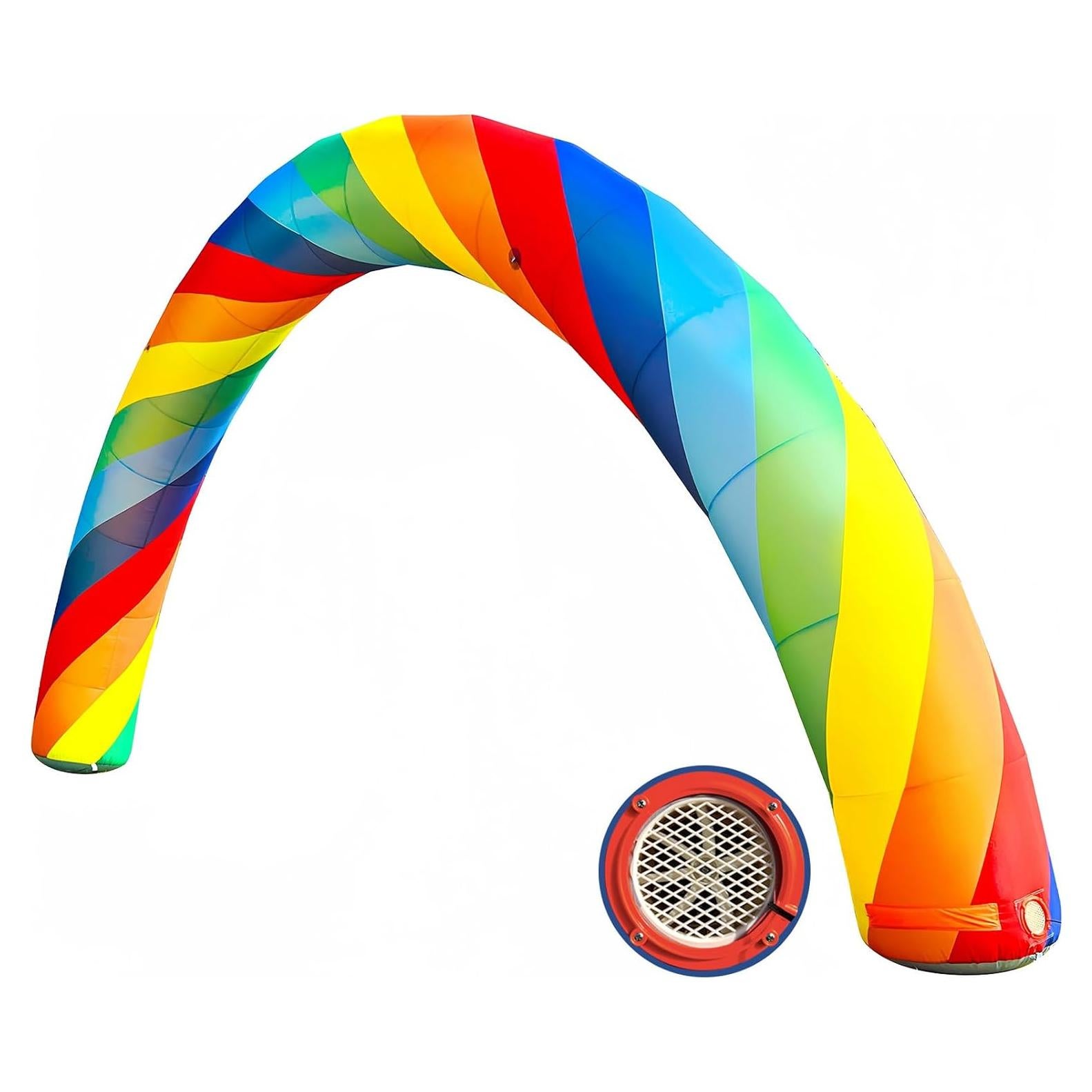 Arco Inflable Arcoíris OZIS 8m con Ventilador 150W para Eventos