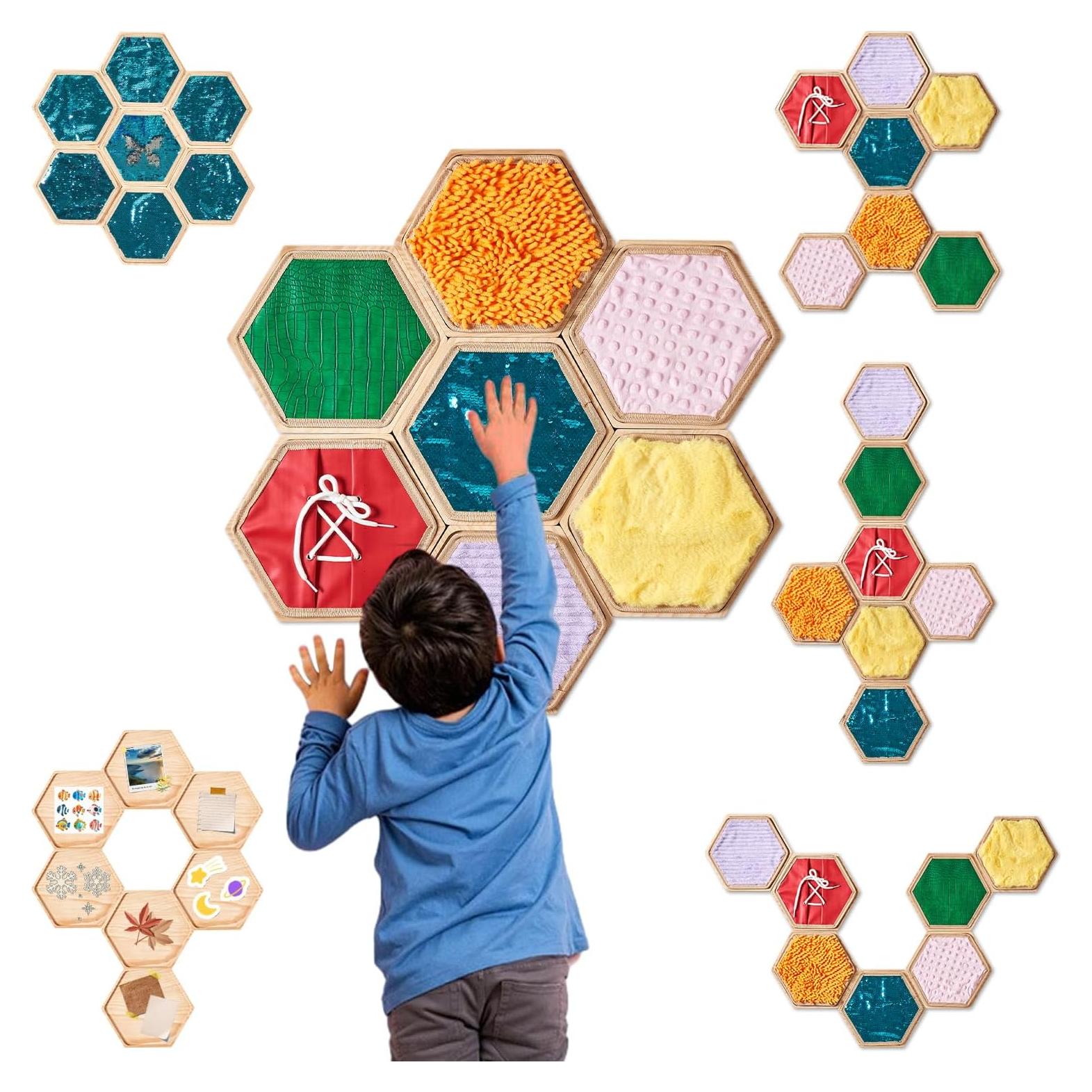 Panel Sensorial para Niños MOOZHEALTH 13 Pcs Texturas