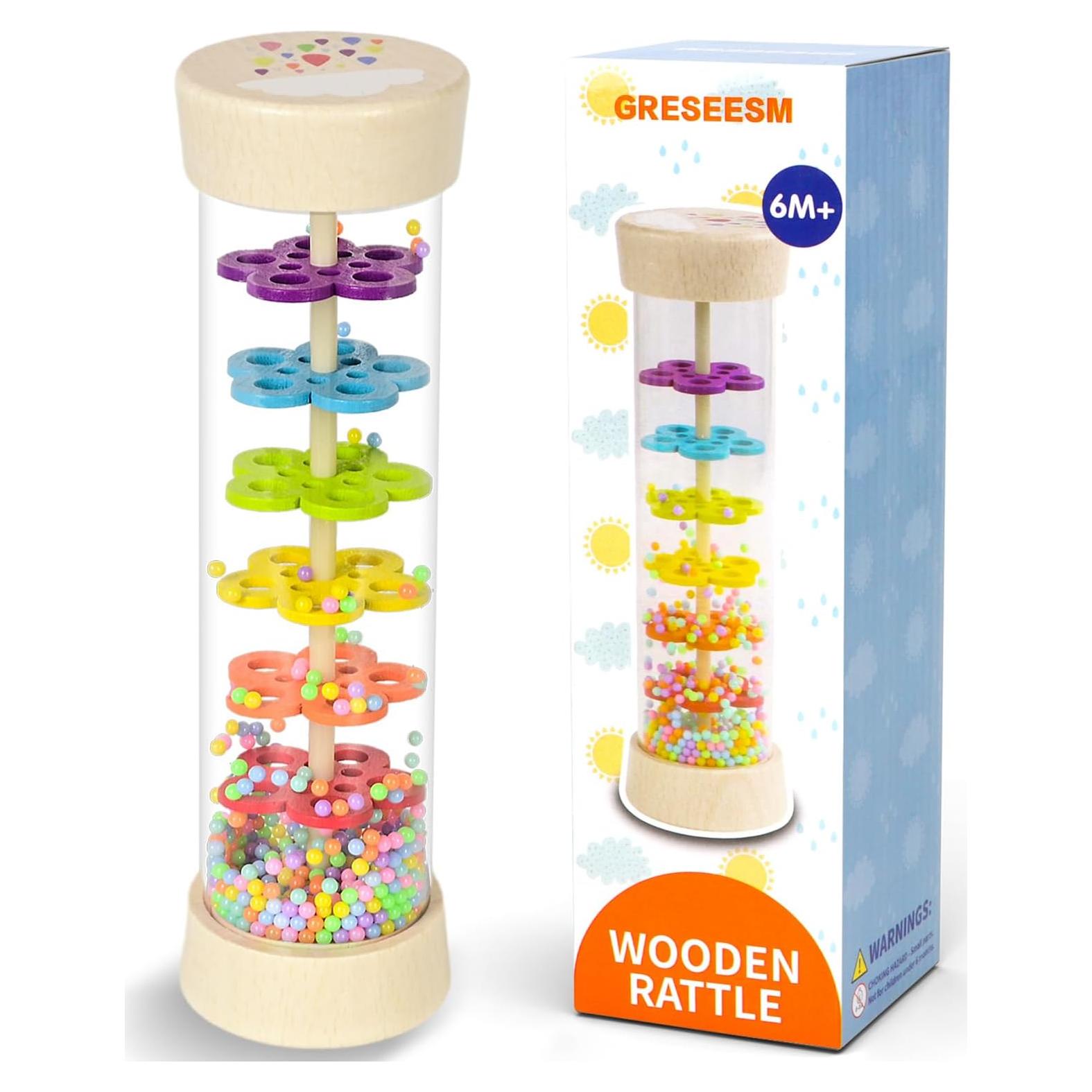 Bastón de Lluvia Montessori GRESEESM 19.56 cm Juguete Sensorial