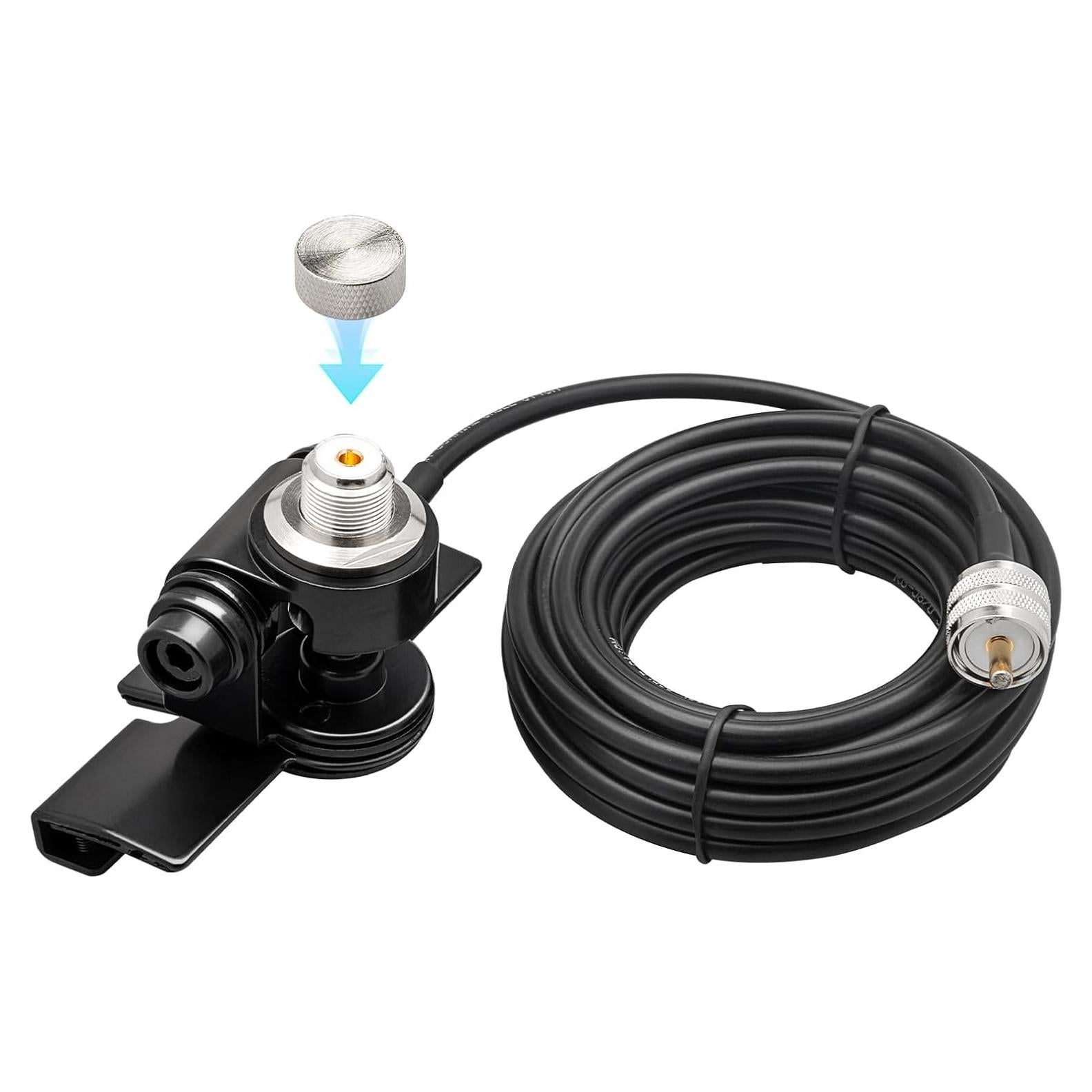 Soporte de Antena de Coche Anina Lip Mount con Cable RG58