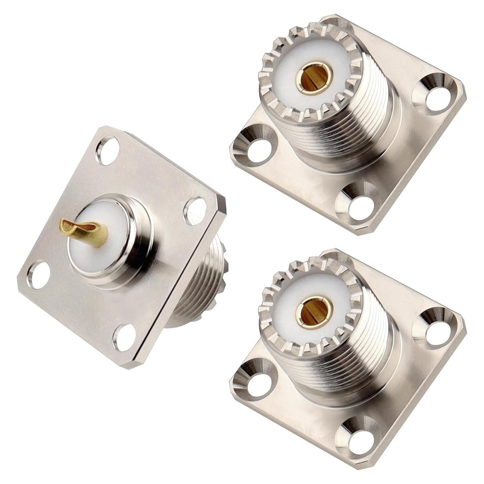 Conector UHF Femenino SO-239 XRDS-RF - Paquete de 3