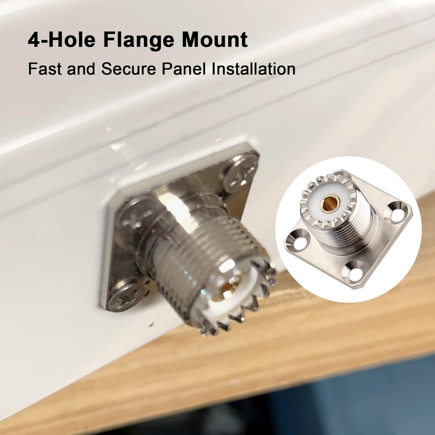 Conector UHF Femenino SO-239 XRDS-RF - Paquete de 3