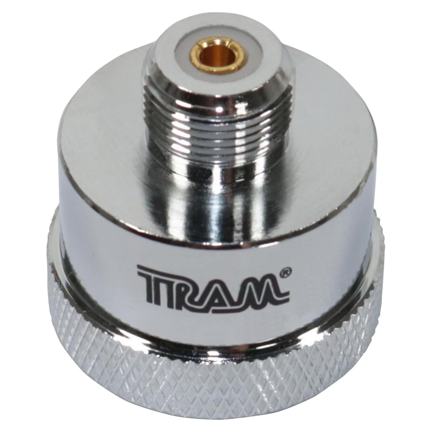 Adaptador de Antena Móvil Tram 1296 NMO a UHF Hembra Plata
