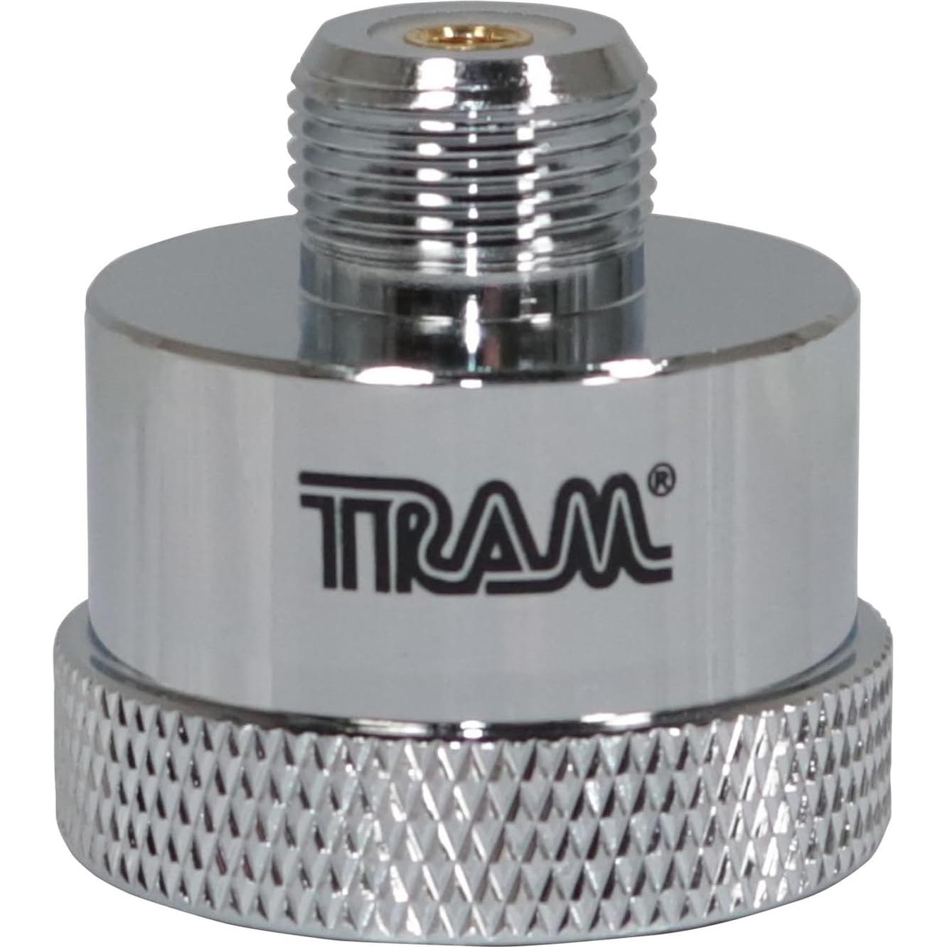 Adaptador de Antena Móvil Tram 1296 NMO a UHF Hembra Plata